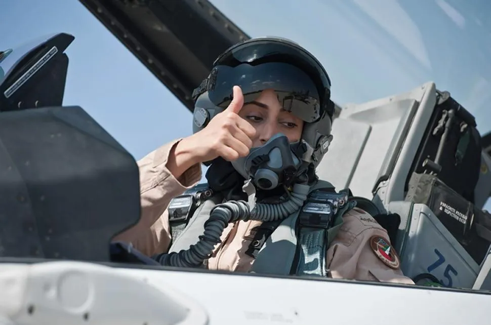 UAE's first female fight pilot Mariam Al Mansouri: Pic by NYT