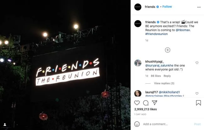 friends reunion release date