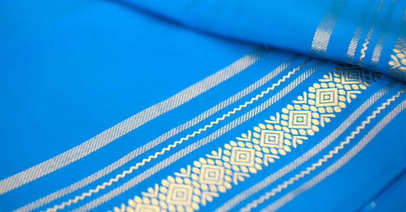 A finished Mysore Silk Saree Picture By: Wikipedia