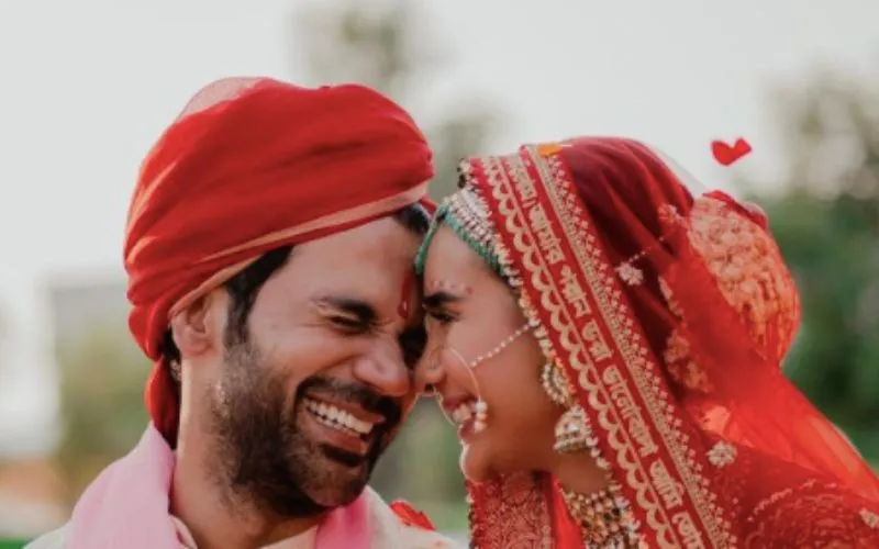 bollywood weddings 2021, Patralekhaa Wedding Veil, Patralekha And Rajkummar Rao, rajkummar rao wedding photos, rajkumar rao