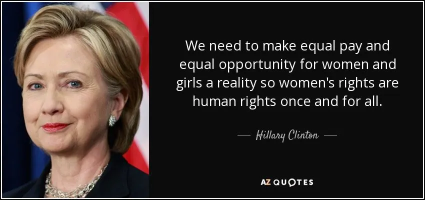 Hillary Clinton on Equal Pay