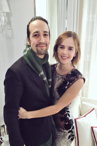 Emma Watson and Lin-Manuel Miranda