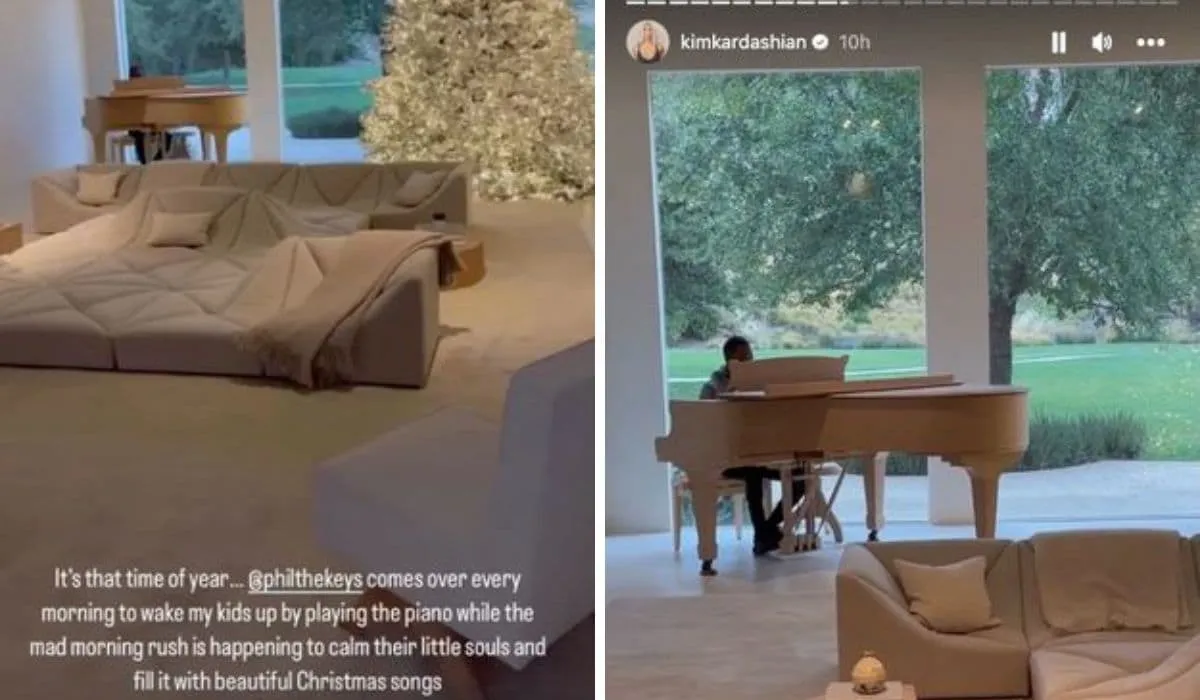 Kim Kardashian Hires Pianist To Wake Up Kids