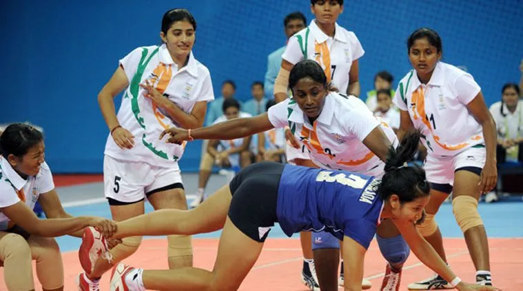 Indian Women's Kabaddi Team  Picture By: The Indian Express