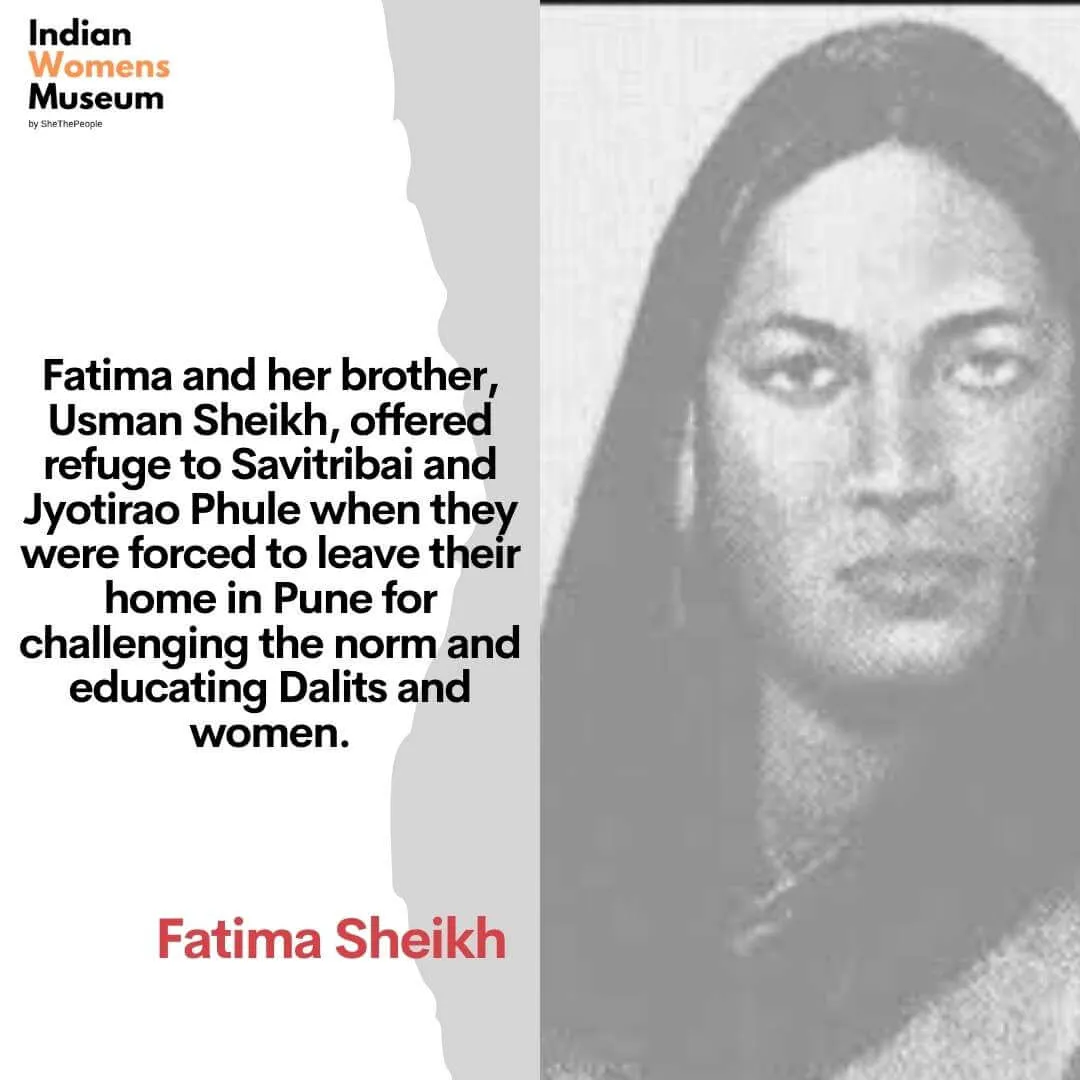 Fatima Sheikh, Indian women pioneers in education