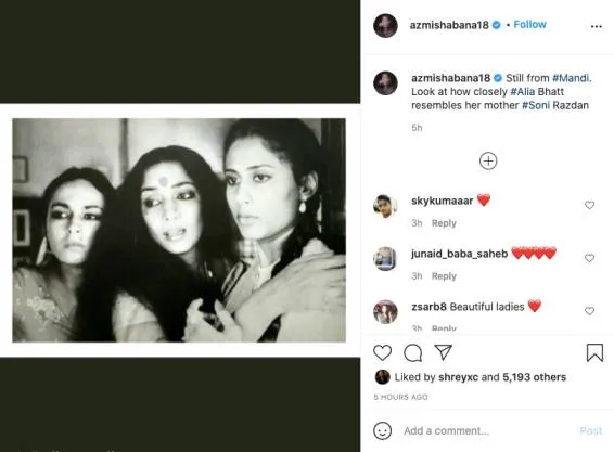 shabana azmi on alia bhatt