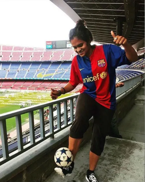 Footballer Brishti Bagchi