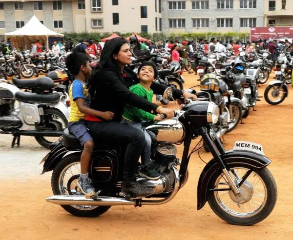 Shazia Ansar JAWA Bike