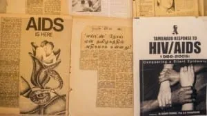 HIV newspaper cuttings