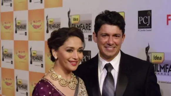 Madhuri Dixit with her husband Dr. Sriram Nene  Picture By: Z News India