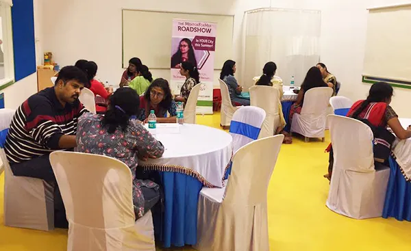 Mentoring sessions taking place at the MentorForHer event