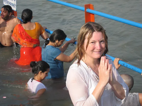 Mariellen Ward during the Kumbh Mela Picture By: My Gola