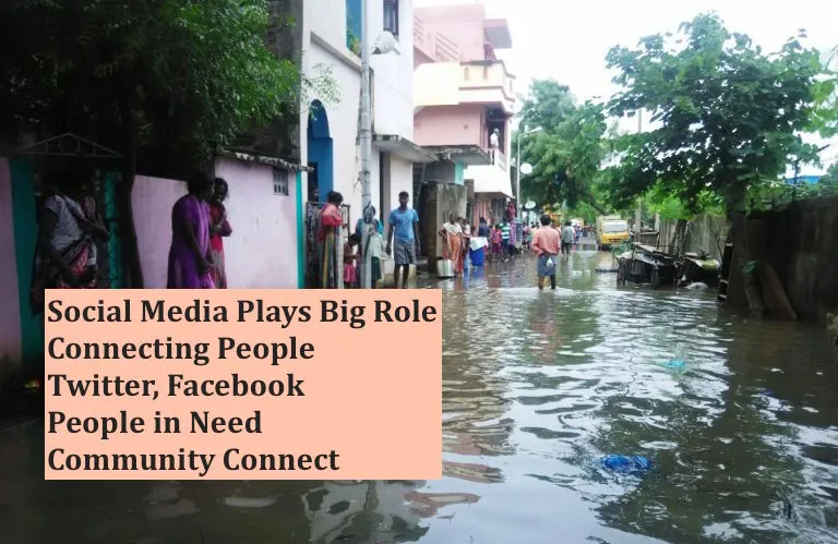 How Social Media is playing a role in Chennai Rains - Pic by NewsMinute