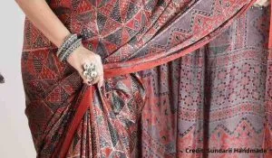 Kalamkari sarees, small business owners