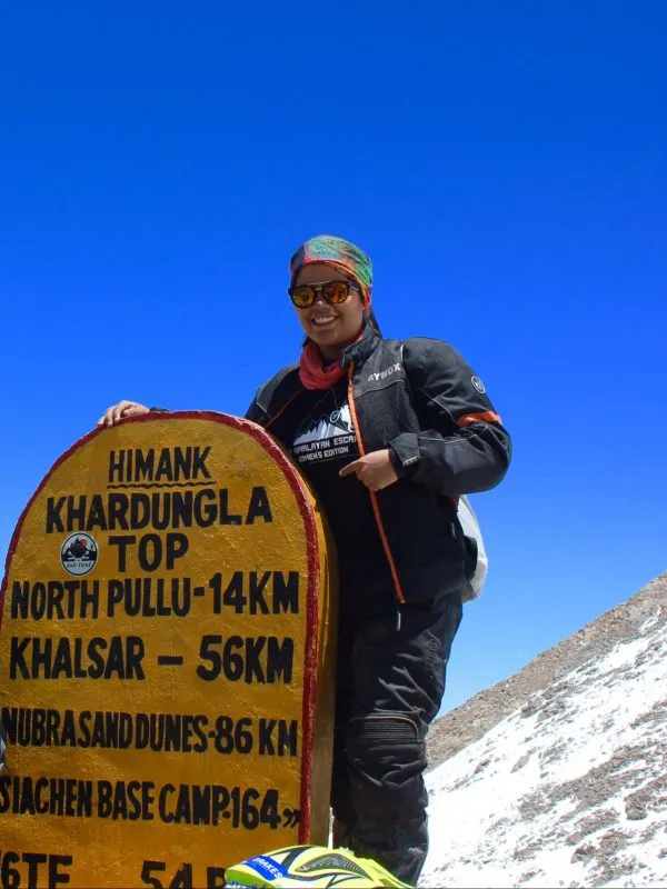 Riya Yadav Khardung La Ladakh