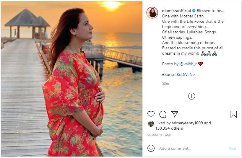 dia mirza baby bump