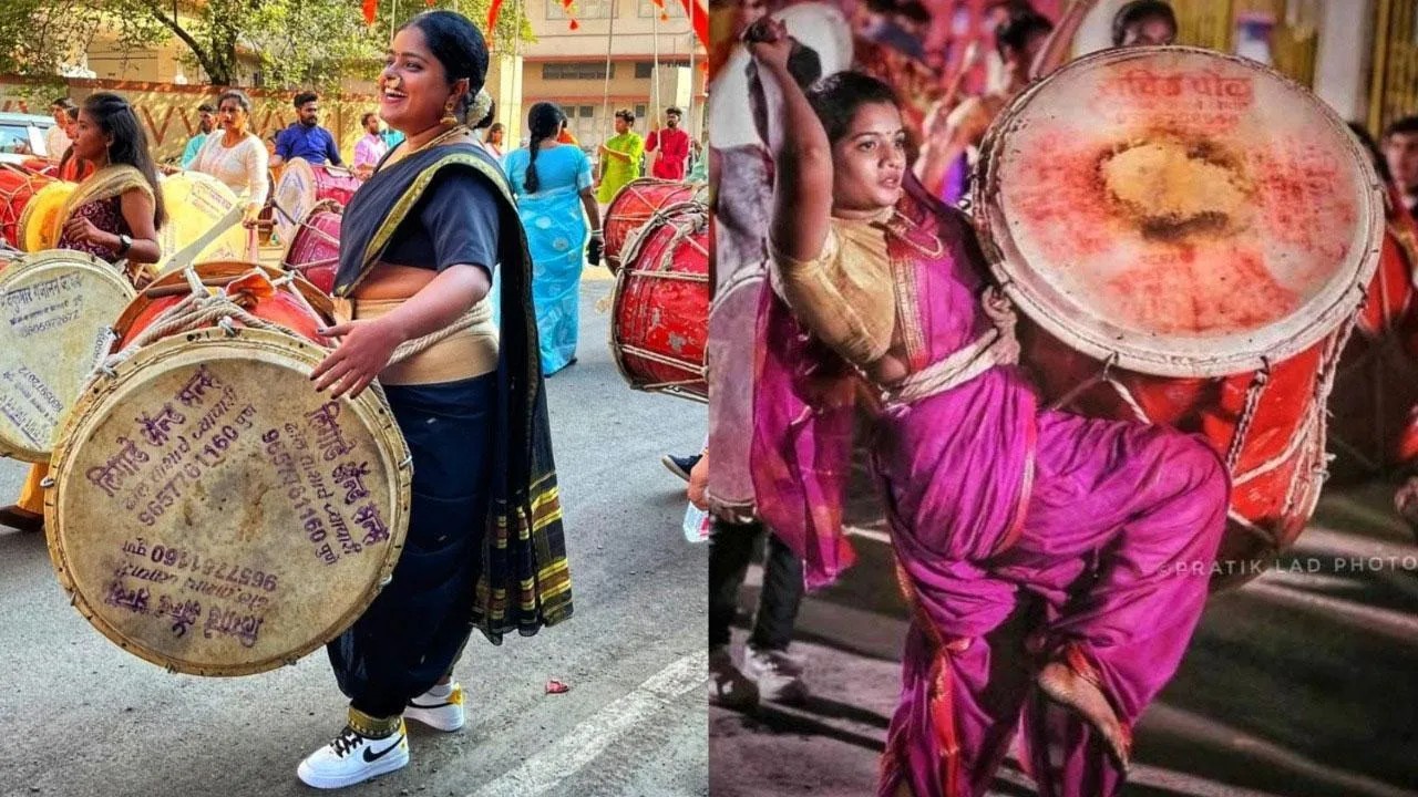 Ganesh Chaturthi 2023: How women of Mumbai's dhol tasha groups are playing  dhols in style