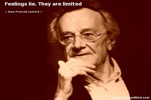 Jean Francois Lyotard, French Philosopher