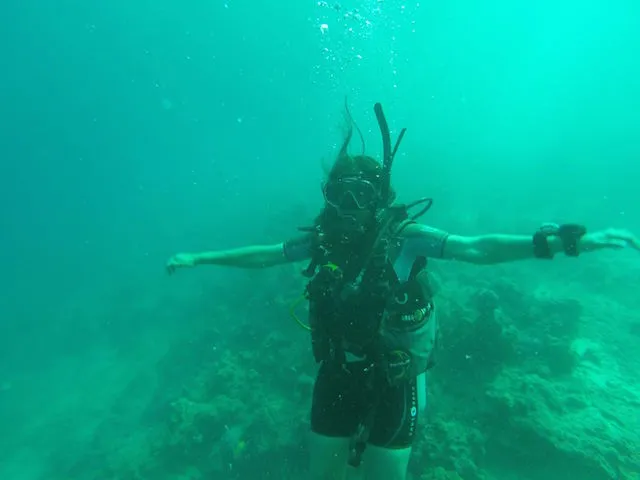 The fun of scuba diving