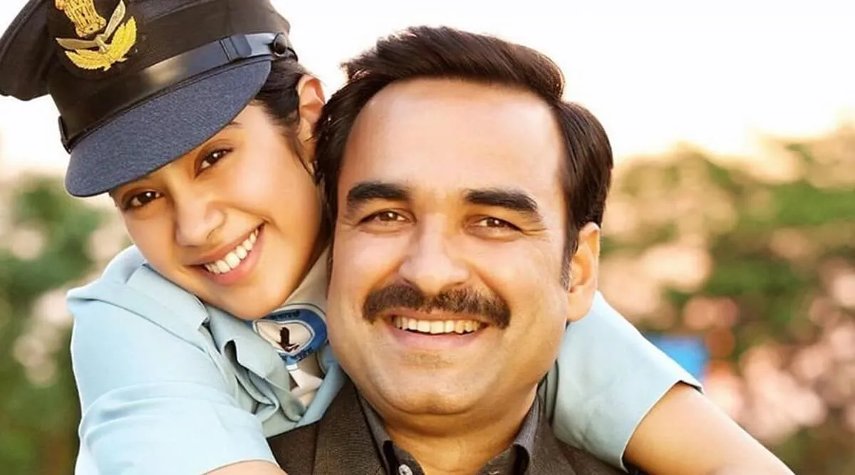 pankaj tripathi films, Hindi Films On Brave Women, gunjan-saxena-pankaj-janhvi-1200 (1), Fathers Support Daughters