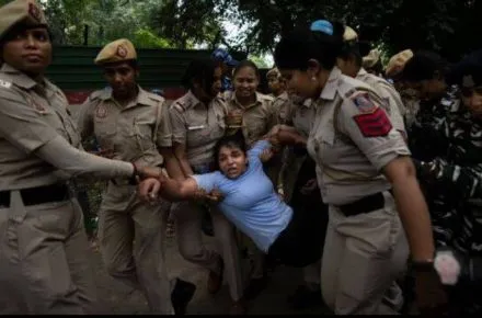 Protesting Wrestlers Arrested