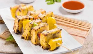 Paneer tikka style