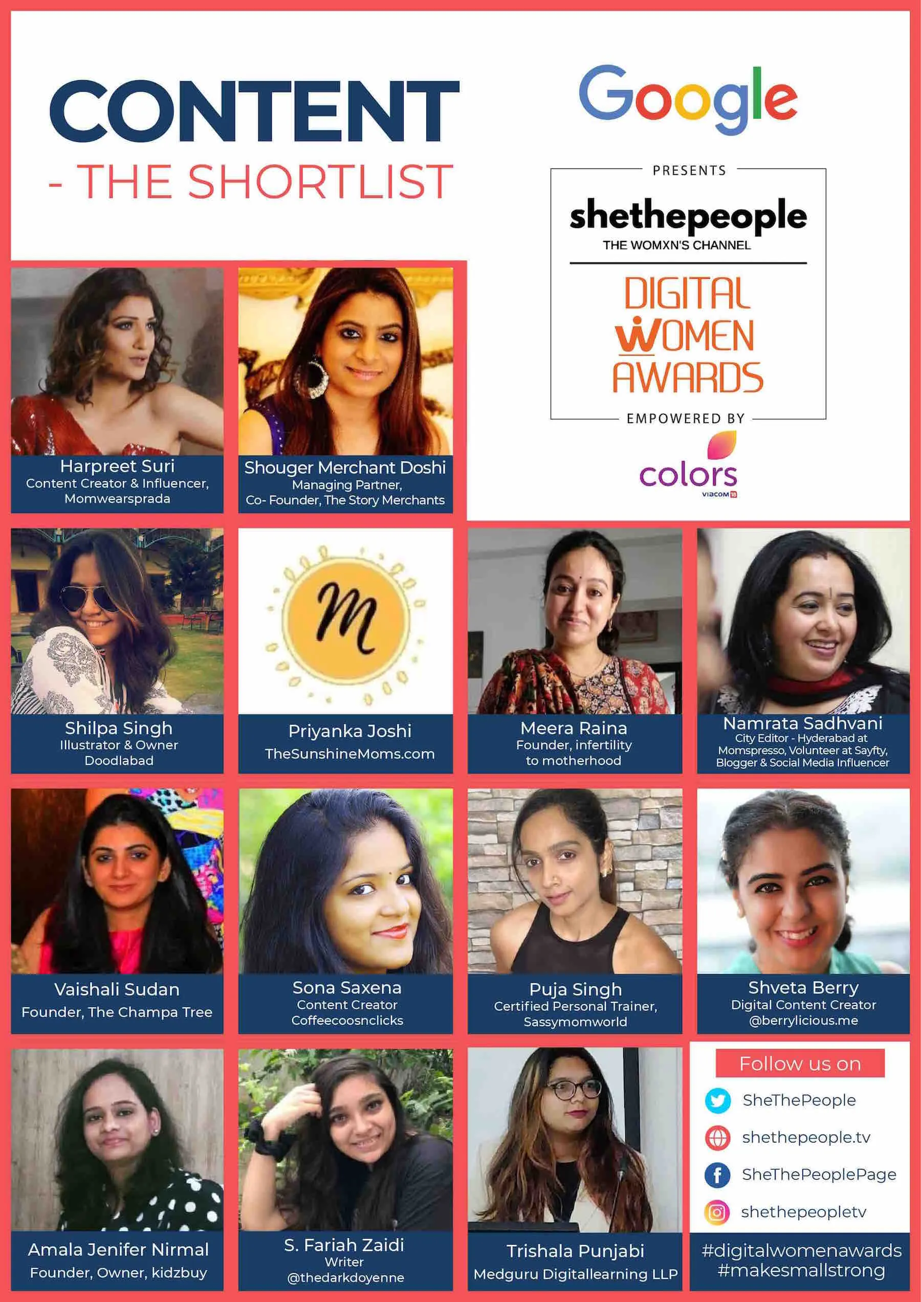 digital women awards 2020 shortlist content category