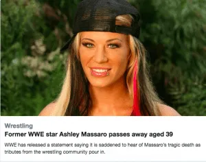 Former WWE star, Ashley Massaro passes away