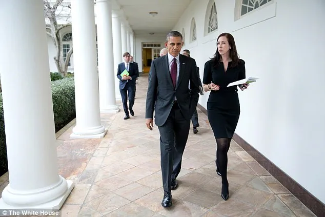 Katie Beirne Fallon with President Barack Obama Picture By: Daily Mail