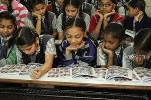 Kids reading Menstrupedia