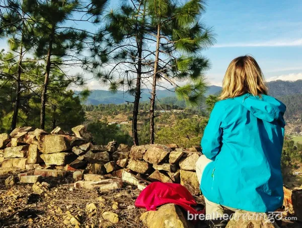 Mariellen in Kosi, Kumaon region in the Himalayas Picture By: Breathedreamgo