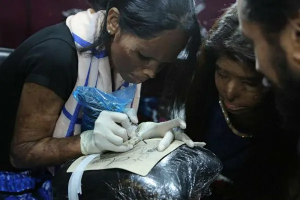 Acid Attack Survivors Turns Tattoo Artists