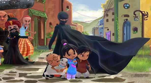 All the central characters of the 'Burka Avenger' Picture By: Evidence & Influence