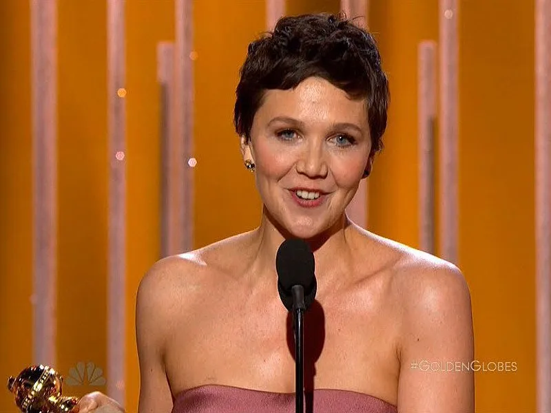 Maggie Gyllenhaal at the Golden Globes