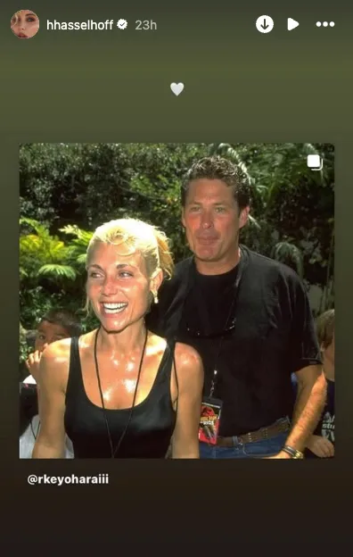 Hayley took to social media to address her mother's death, sharing an old photo of her parents smiling together on her Instagram Story.