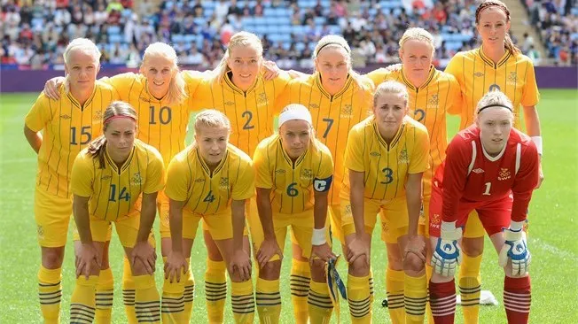 Swedish women's football team Picture By: North Stand Chat