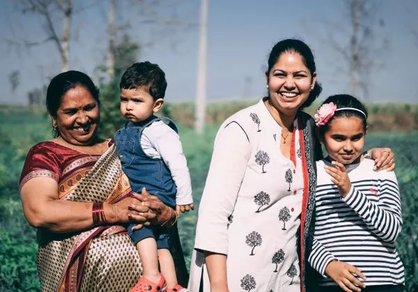 women hold family together