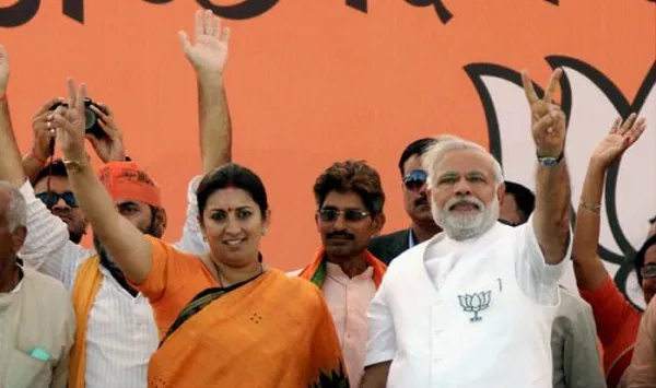 Smriti Irani with Narendra Modi