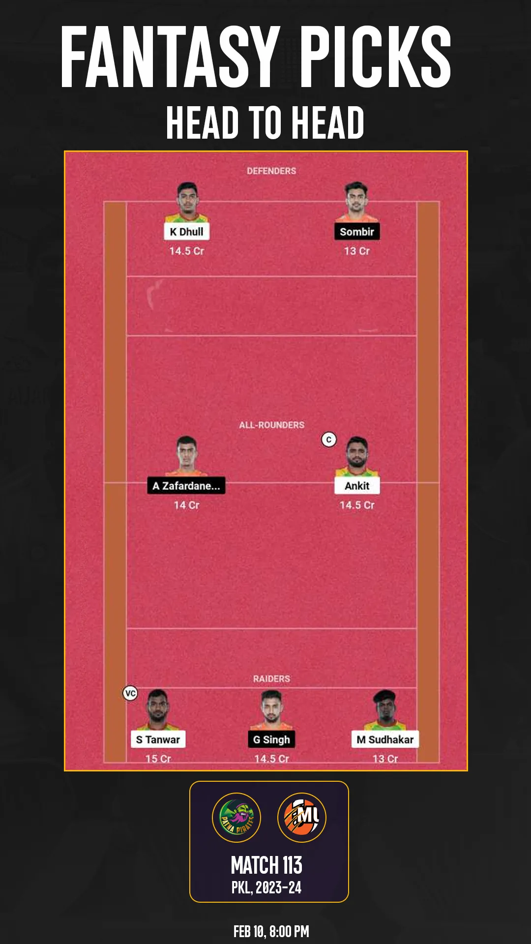 PAT vs MUM Dream11 prediction 