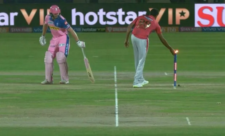 Ravichandran Ashwin against Jos Buttler