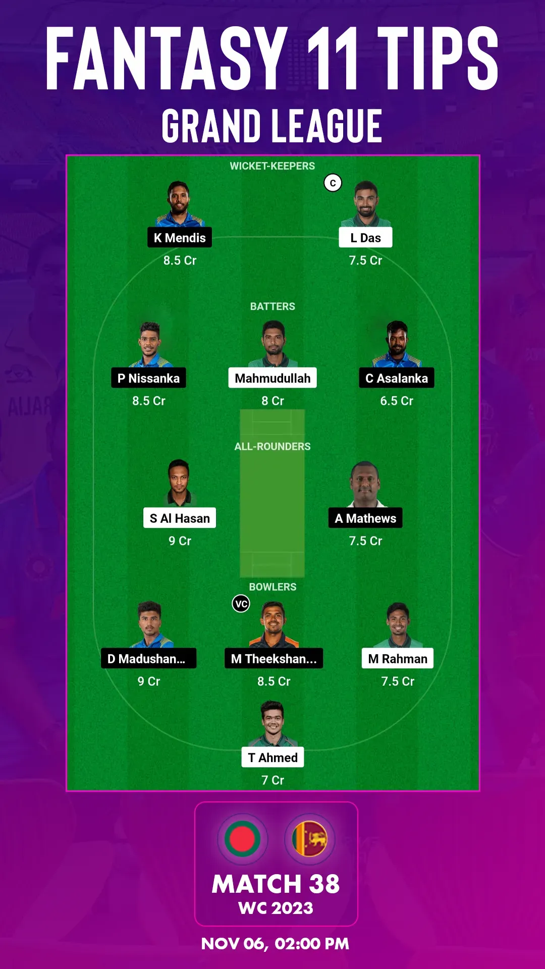 BAN vs SL
