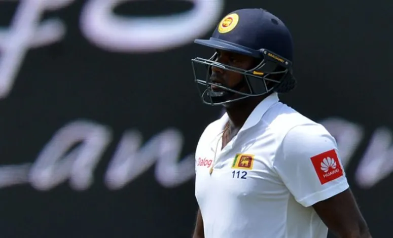 Angelo Mathews (Source: Twitter) टेस्ट क्रिकेट में 199 रन पर आउट 