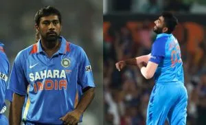 Praveen Kumar, Jasprit Bumrah (Source: Twitter)