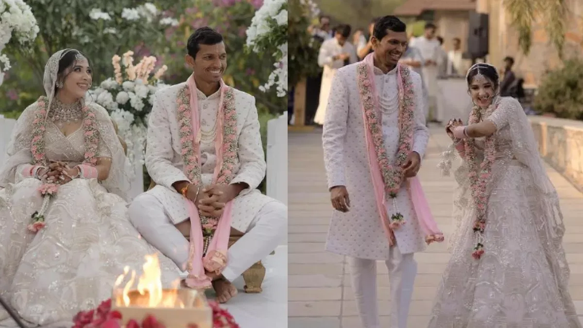 Navdeep Saini Wedding: स्वाति के प्यार में नवदीप हुए बोल्ड, हिंदू  रीति-रिवाज से रचाया ब्याह; अर्शदीप समेत साथी खिलाड़ियों ने दी बधाई -  navdeep saini Wedding rr ...