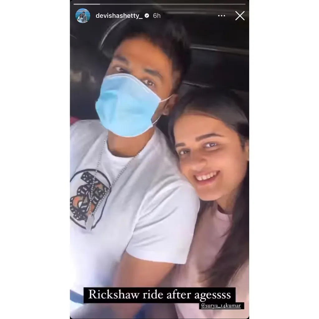 Devisha's Instagram story