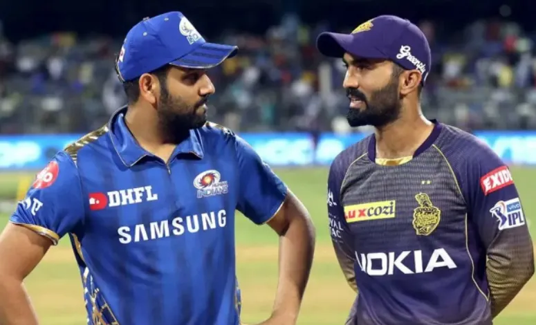 Rohit Sharma and Dinesh Karthik (Source: Twitter)