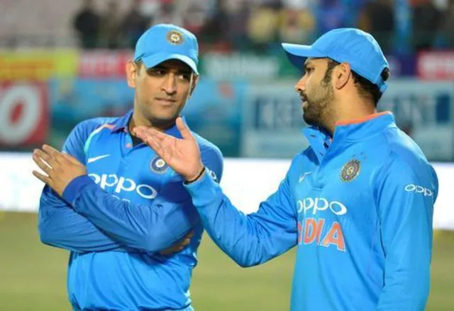 DHONI AND ROHIT धोनी रोहित शर्मा वेस्टइंडीज