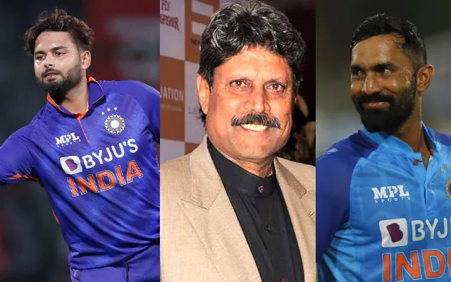 Rishabh Pant, Kapil Dev, Dinesh Karthik 