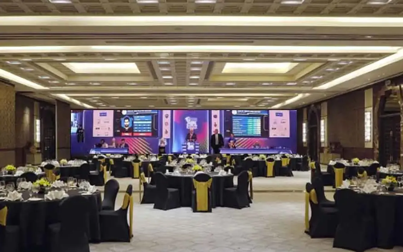 Indian T20 League auction room