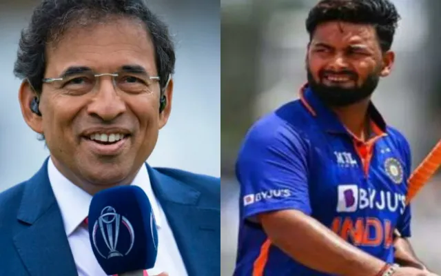 Rishabh Pant and Harsha Bhogle